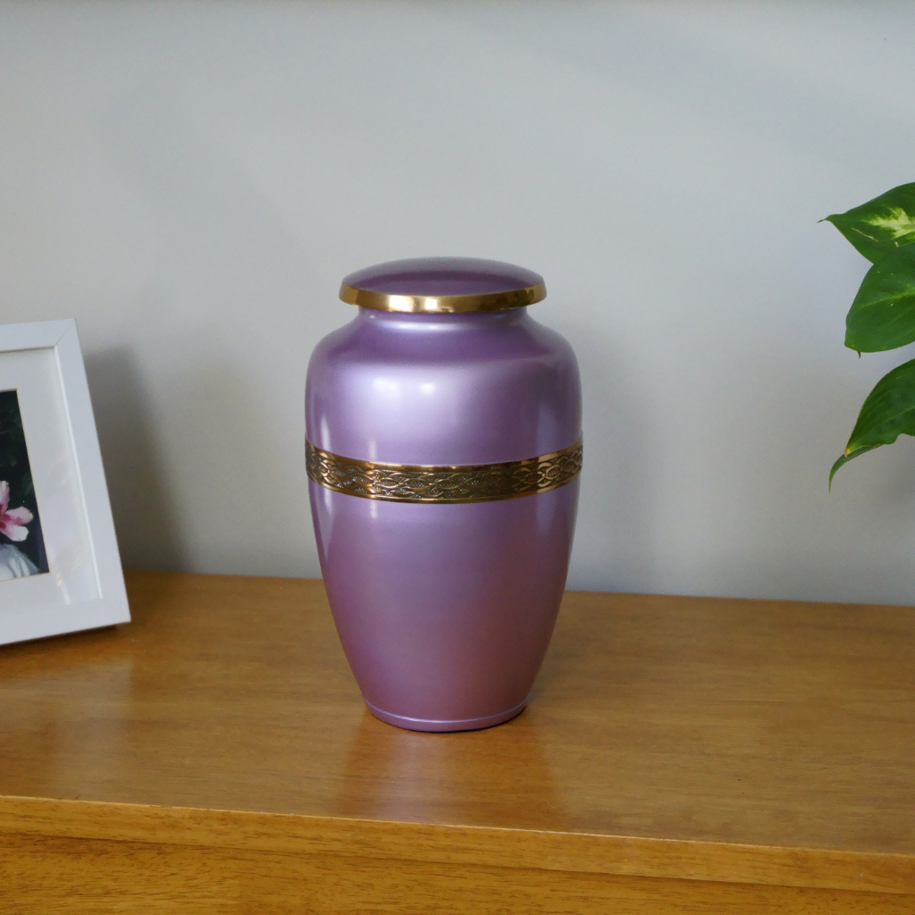 Pastel Pink Cremation Urn