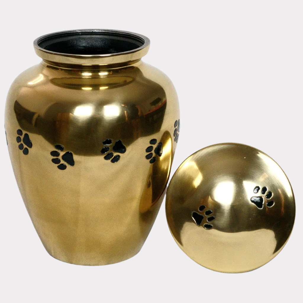 Pawprint Bronze Cremation Urn