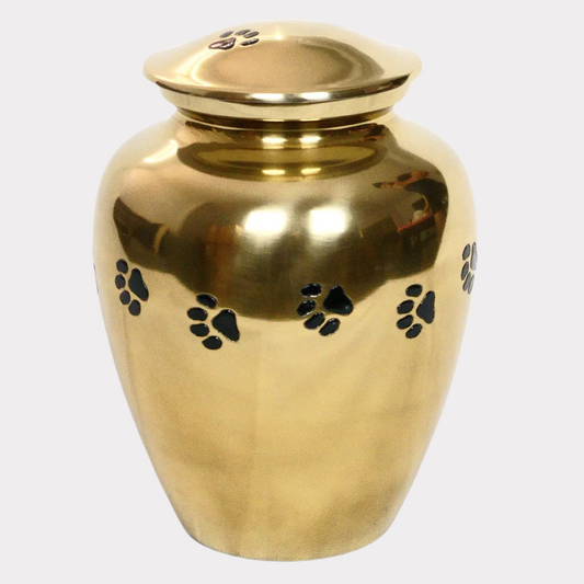Pawprint Bronze Cremation Urn