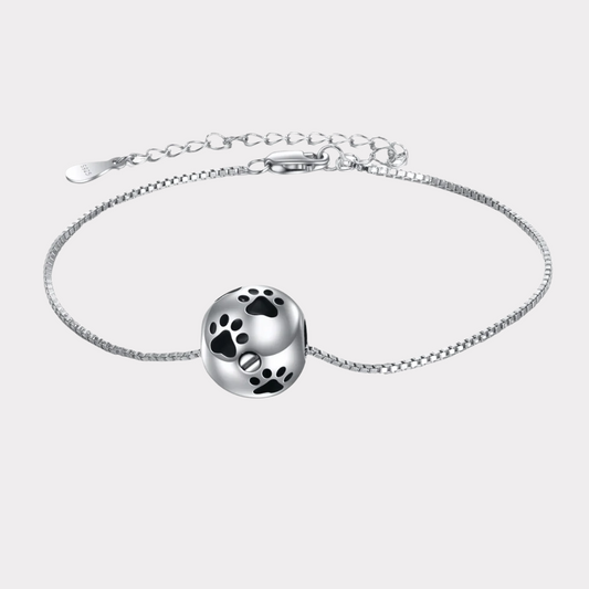 Pawprint Cremation Bracelet