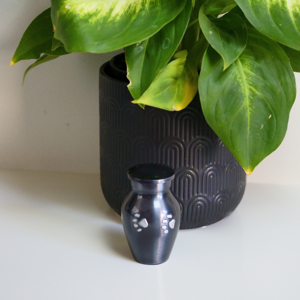 classic keepsake with etched paws