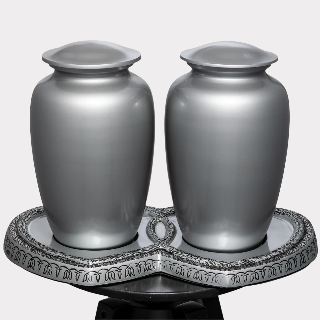 Pewter Love Companion Urn Stand