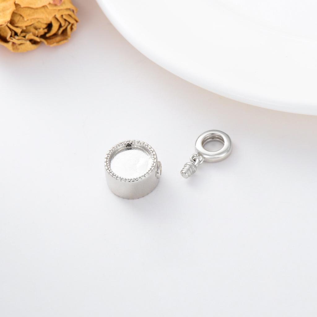 Photo Holder Circle Cremation Charm