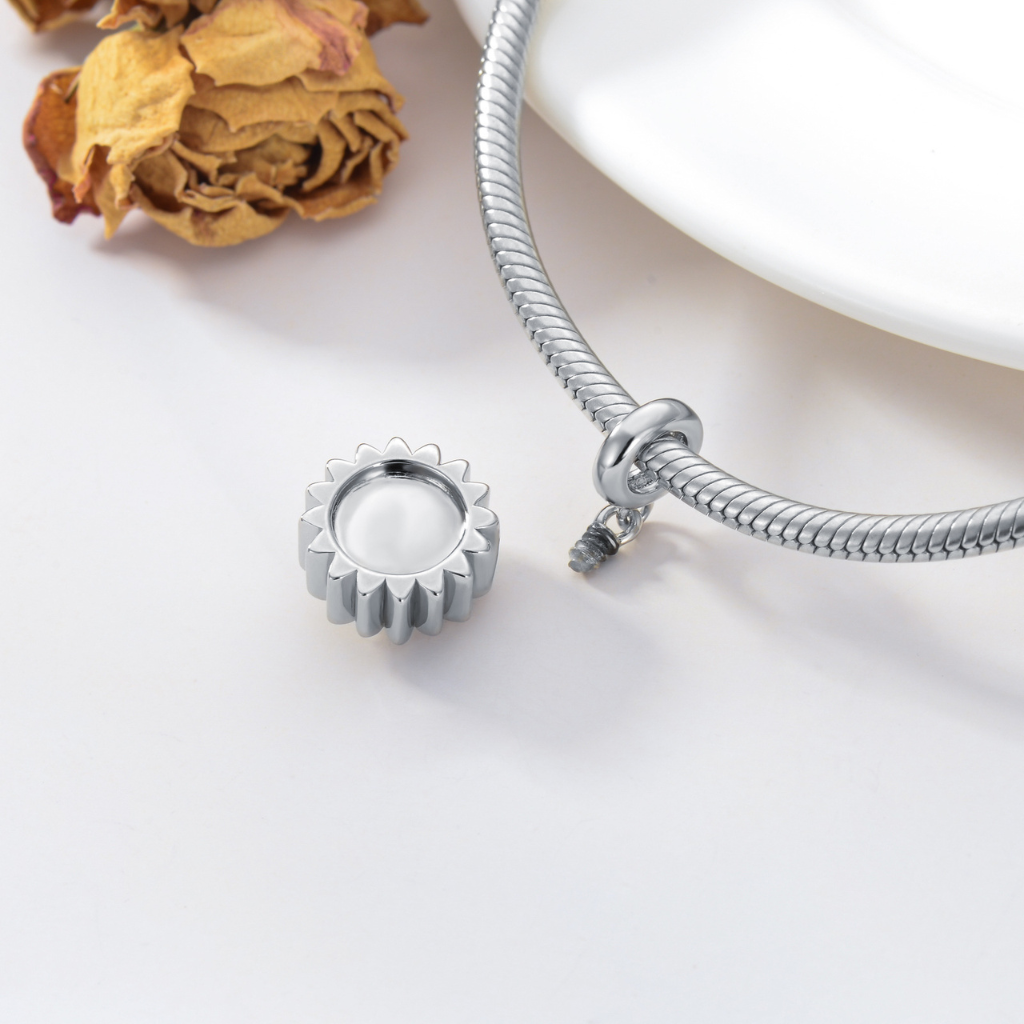 Photo Holder Sunflower Cremation Charm