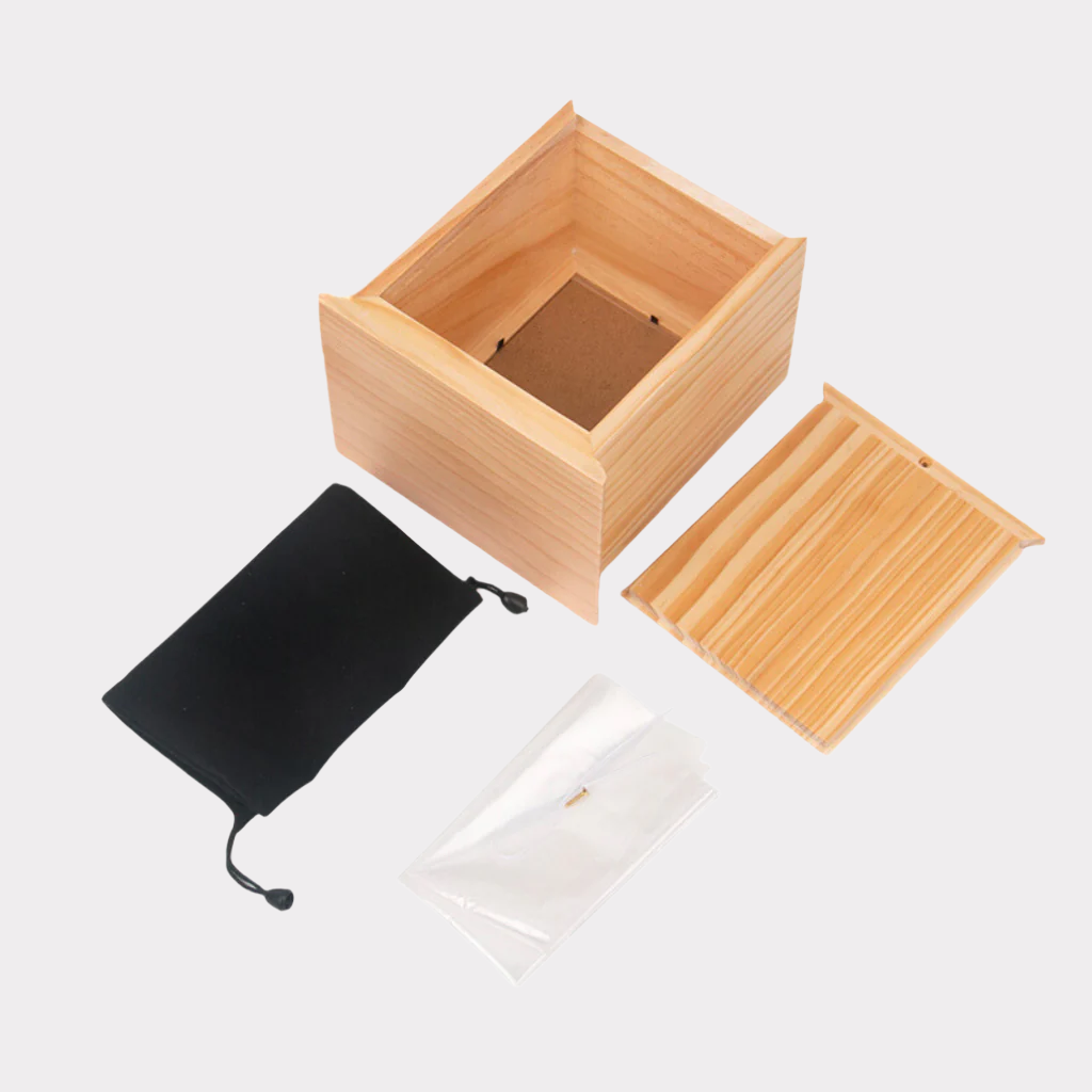 Photo Box Small Wood Cremation Urn