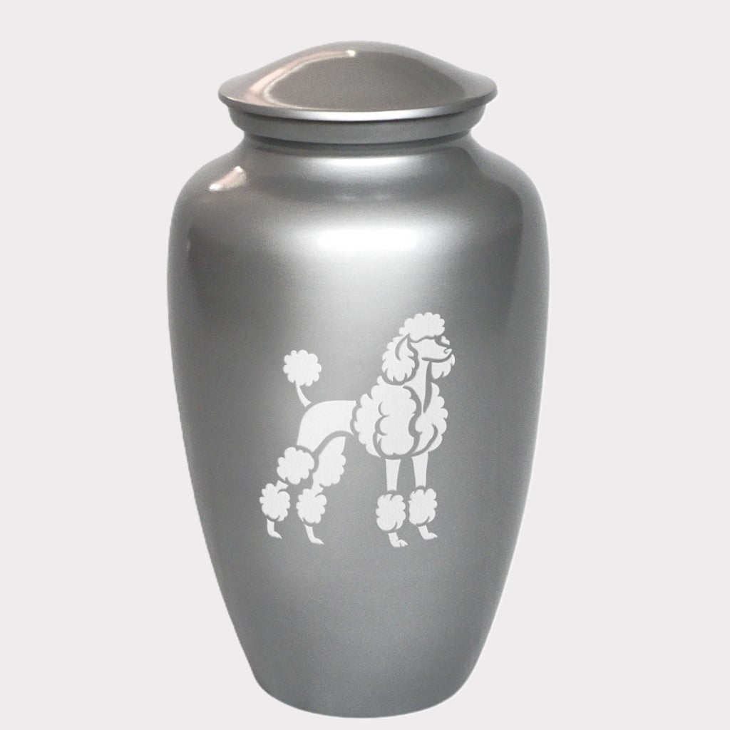 Poodle Dog Cremation Urn