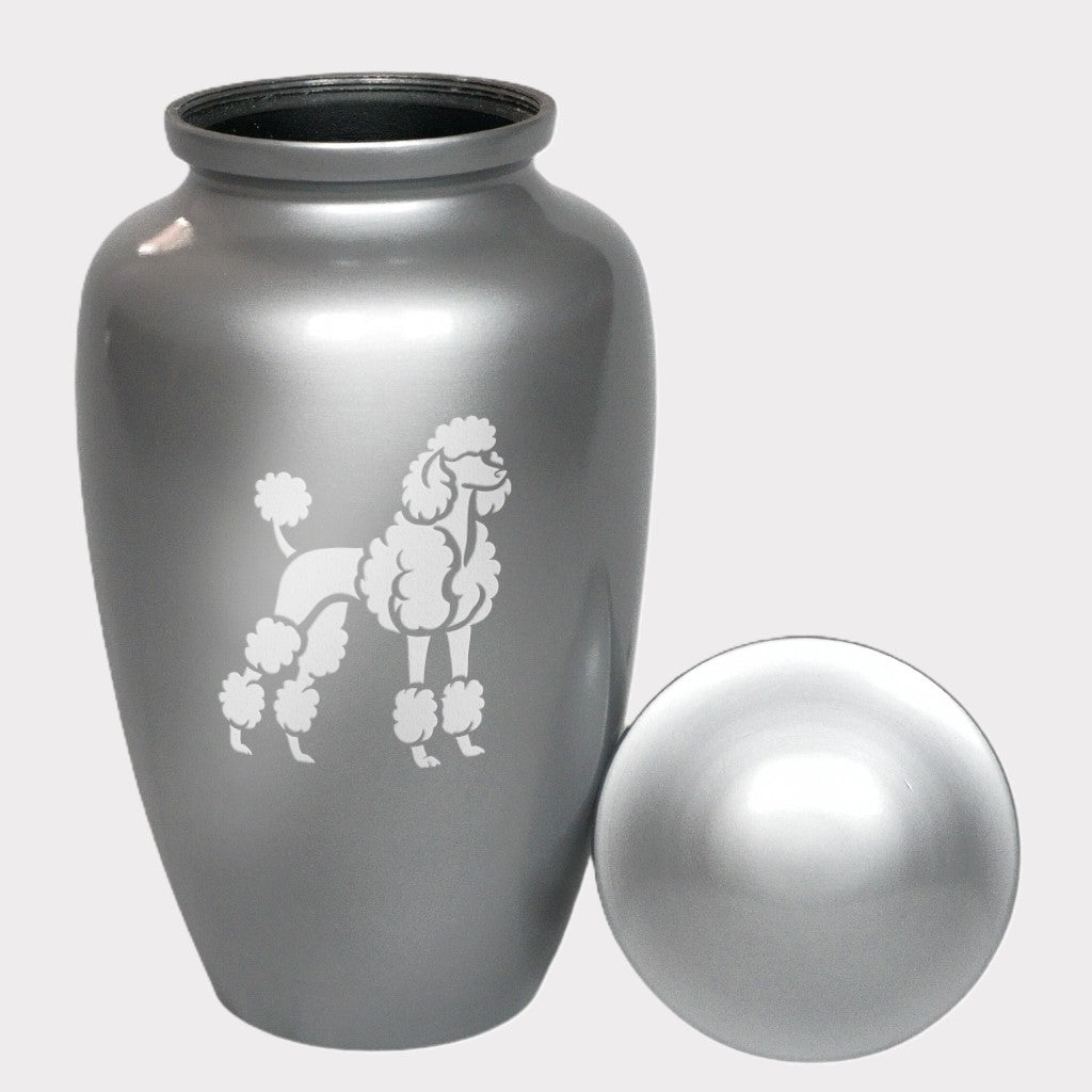 Poodle Dog Cremation Urn