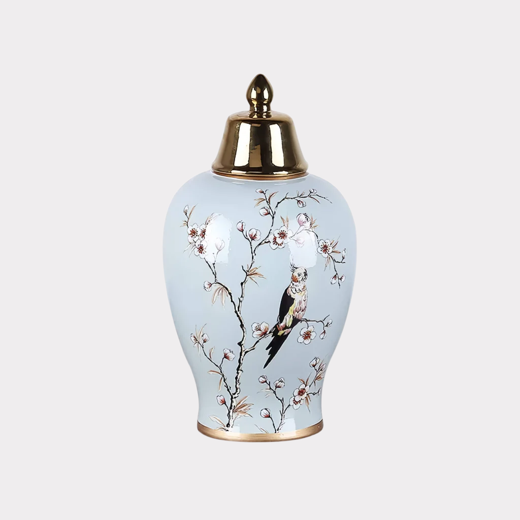 Resting Bird Ceramic Cremation Urn
