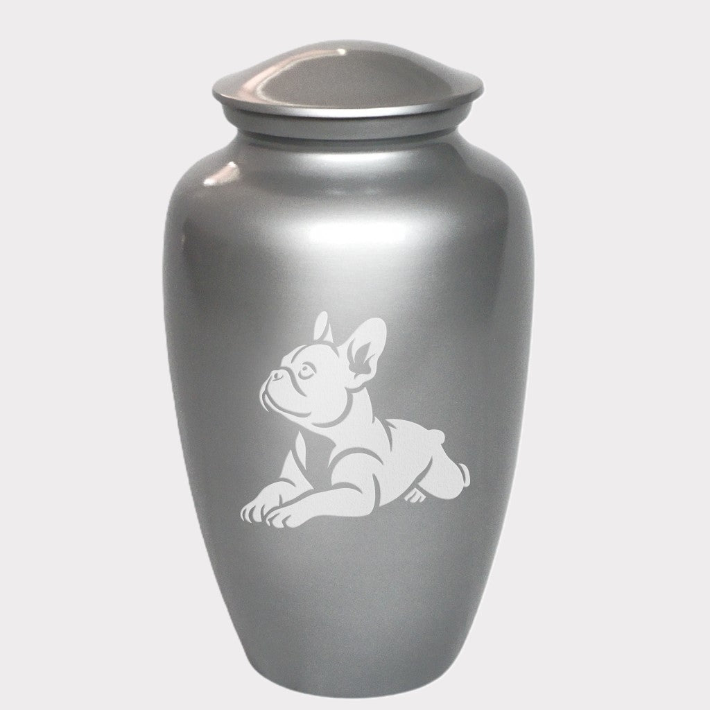 Resting French Bulldog Cremation Urn