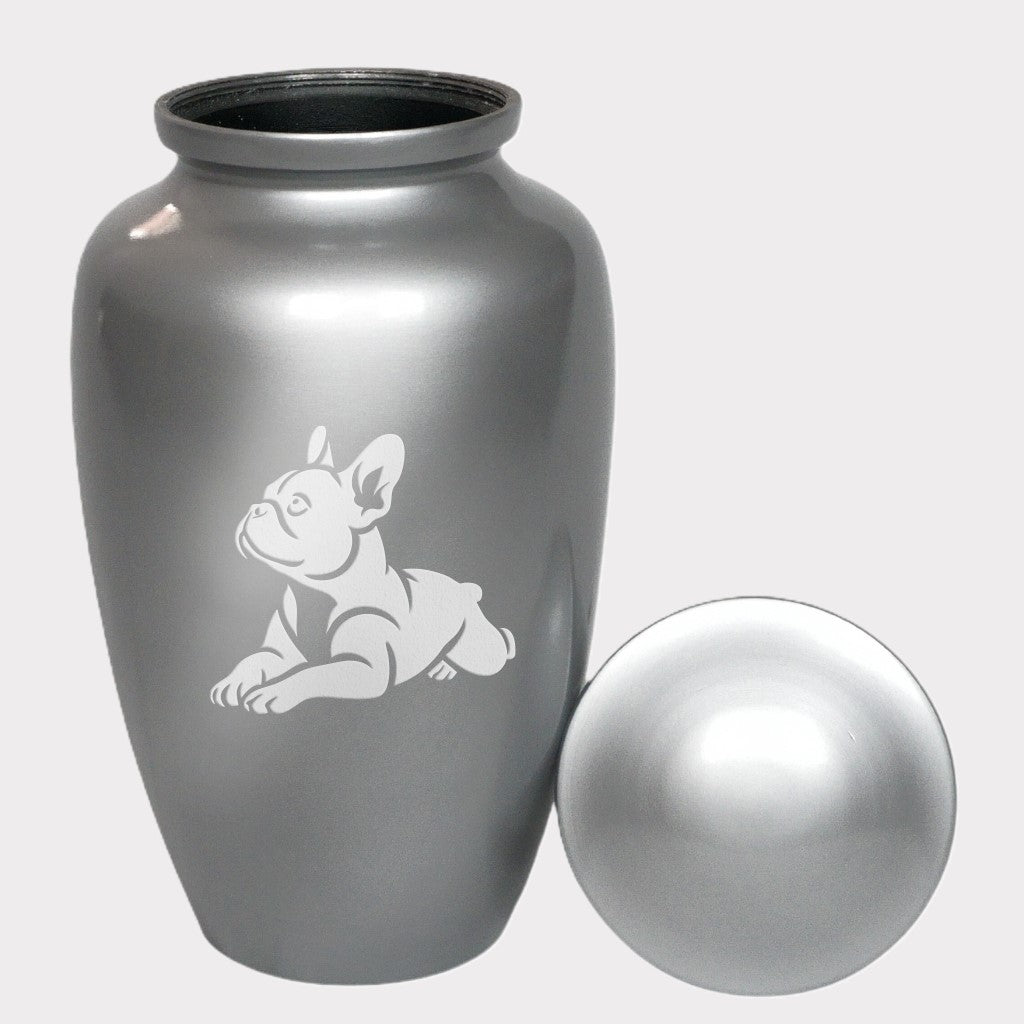 Resting French Bulldog Cremation Urn
