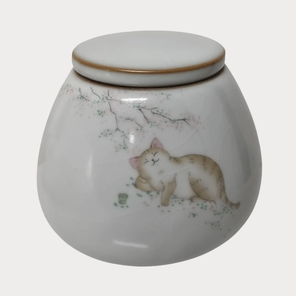 Resting Cat Keepsake Urn