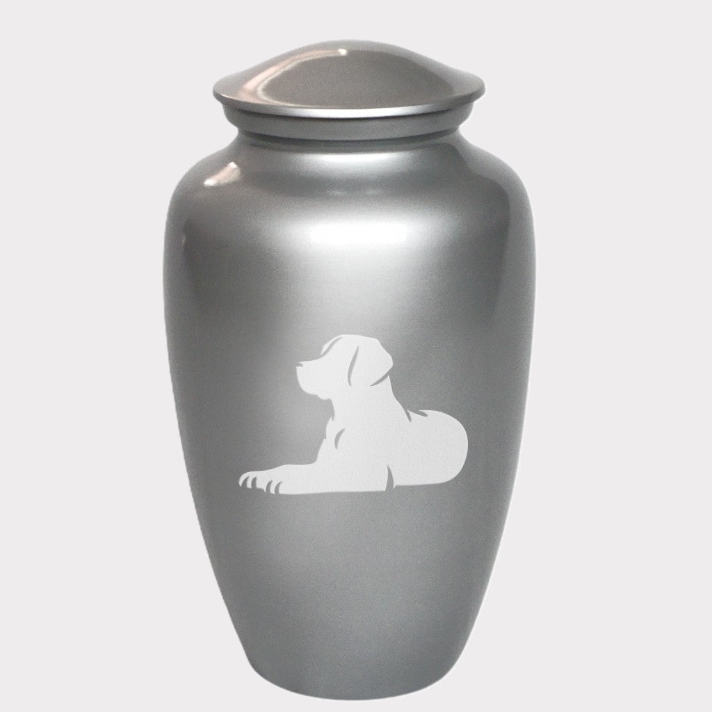 Resting Labrador Retriever Dog Cremation Urn