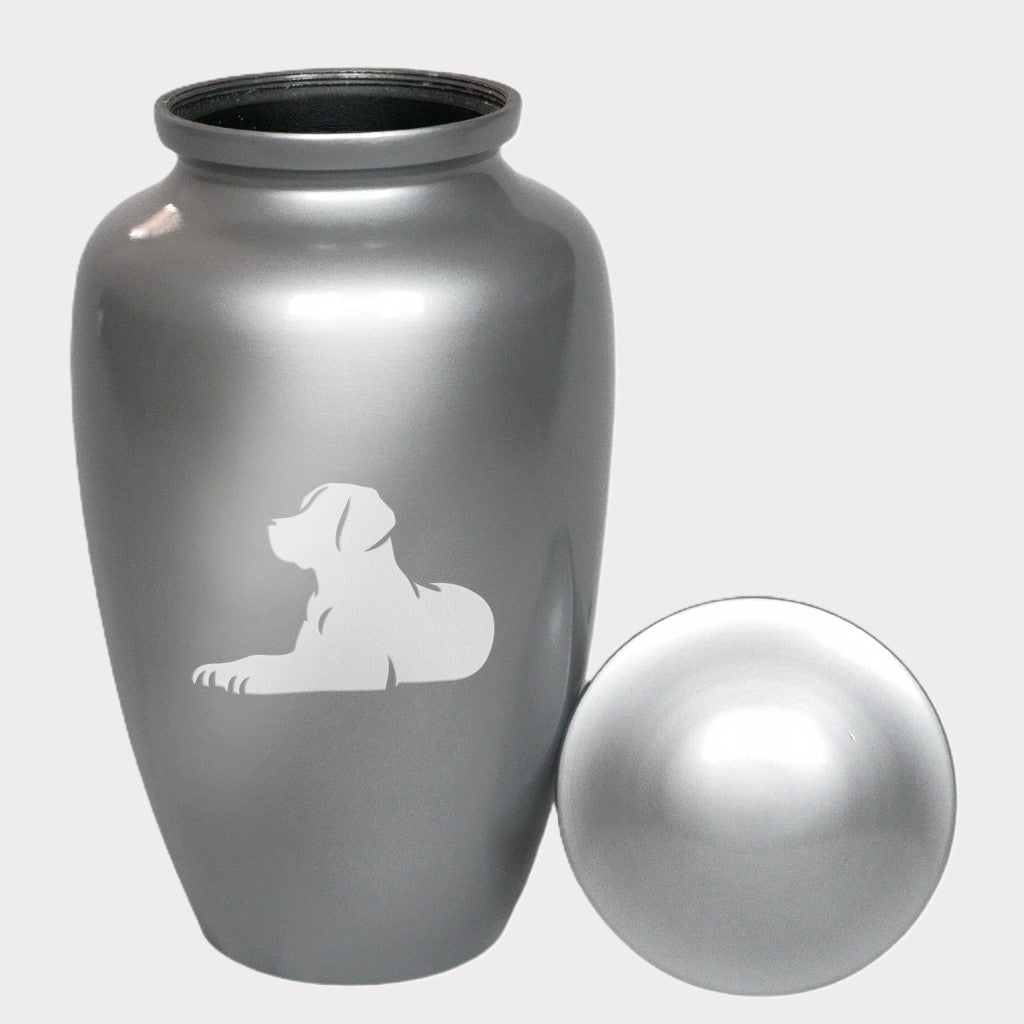 Resting Labrador Retriever Dog Cremation Urn