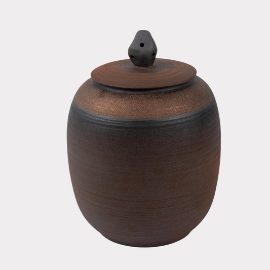 Rustic Ceramic Cremation Urn