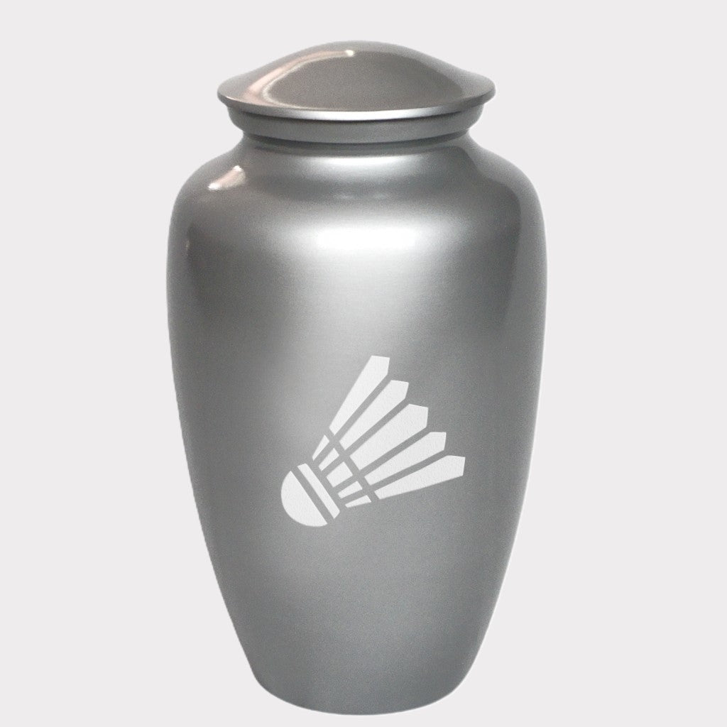 Shuttlecock Badminton Cremation Urn