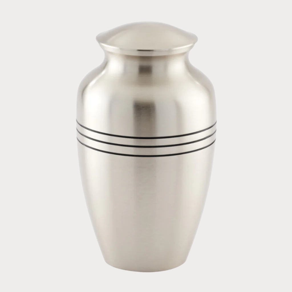 Silver Peace Cremation Urn