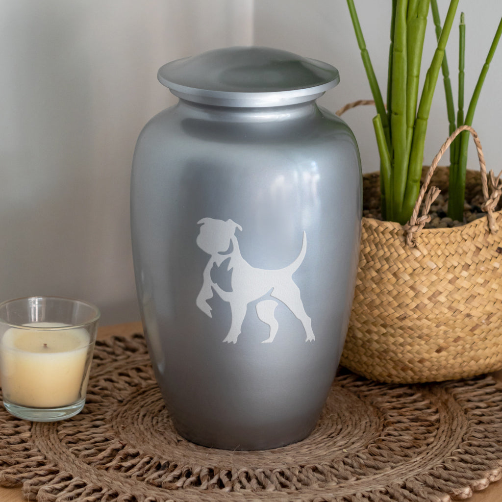 Staffordshire Bull Terrier Dog Cremation Urn