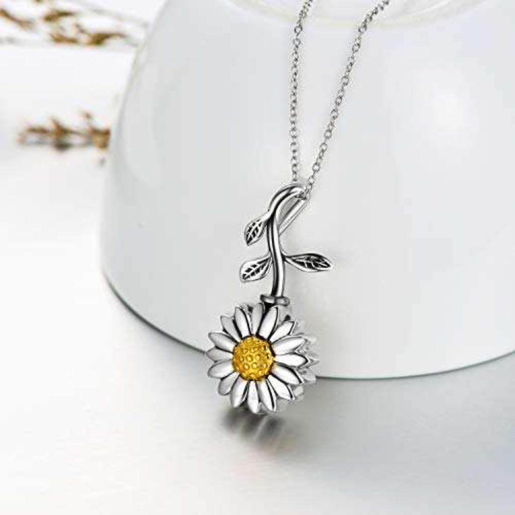 Sunflower Sunshine Cremation Necklace