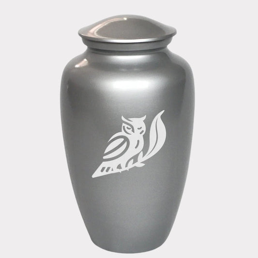 Touching Owl Cremation Urn