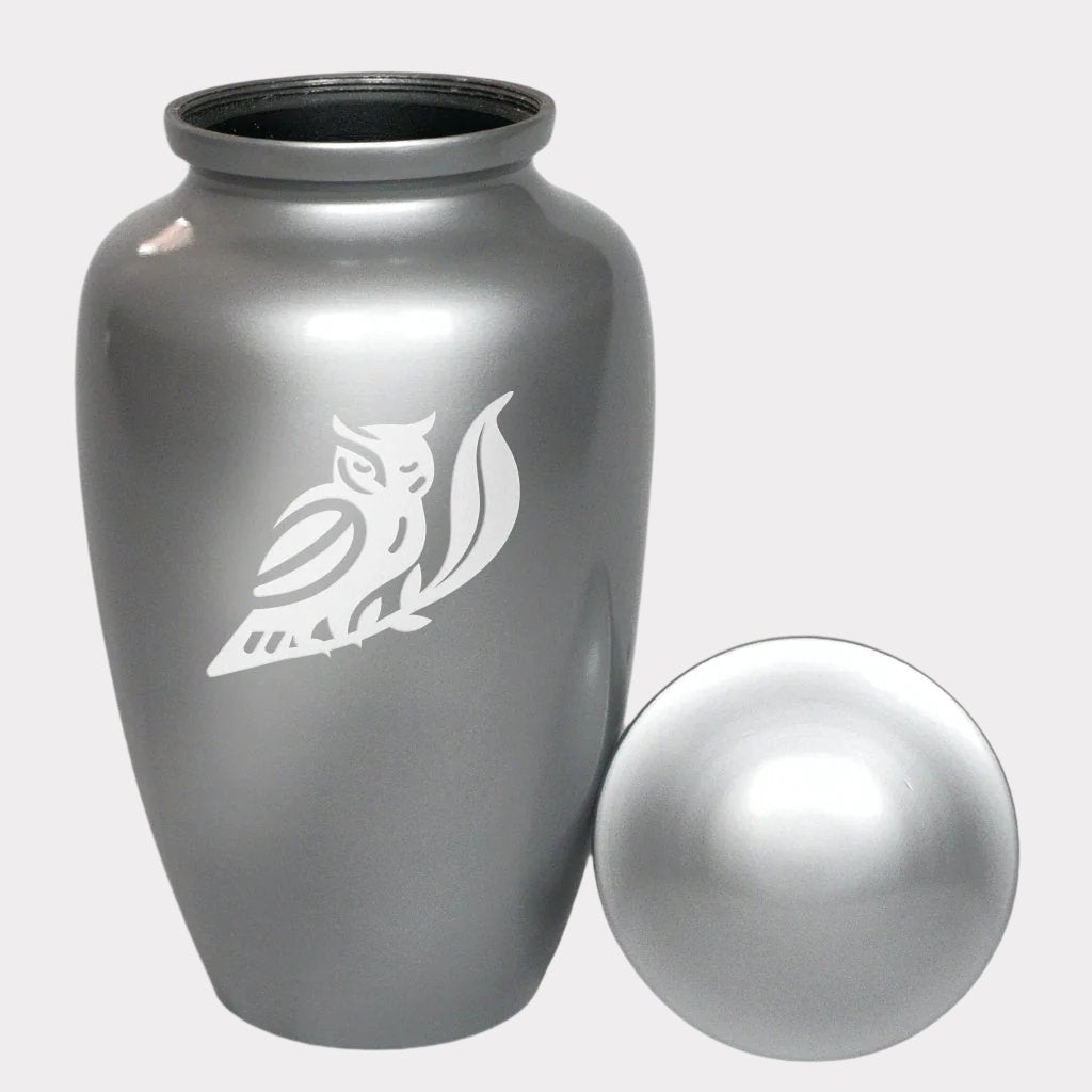 Touching Owl Cremation Urn