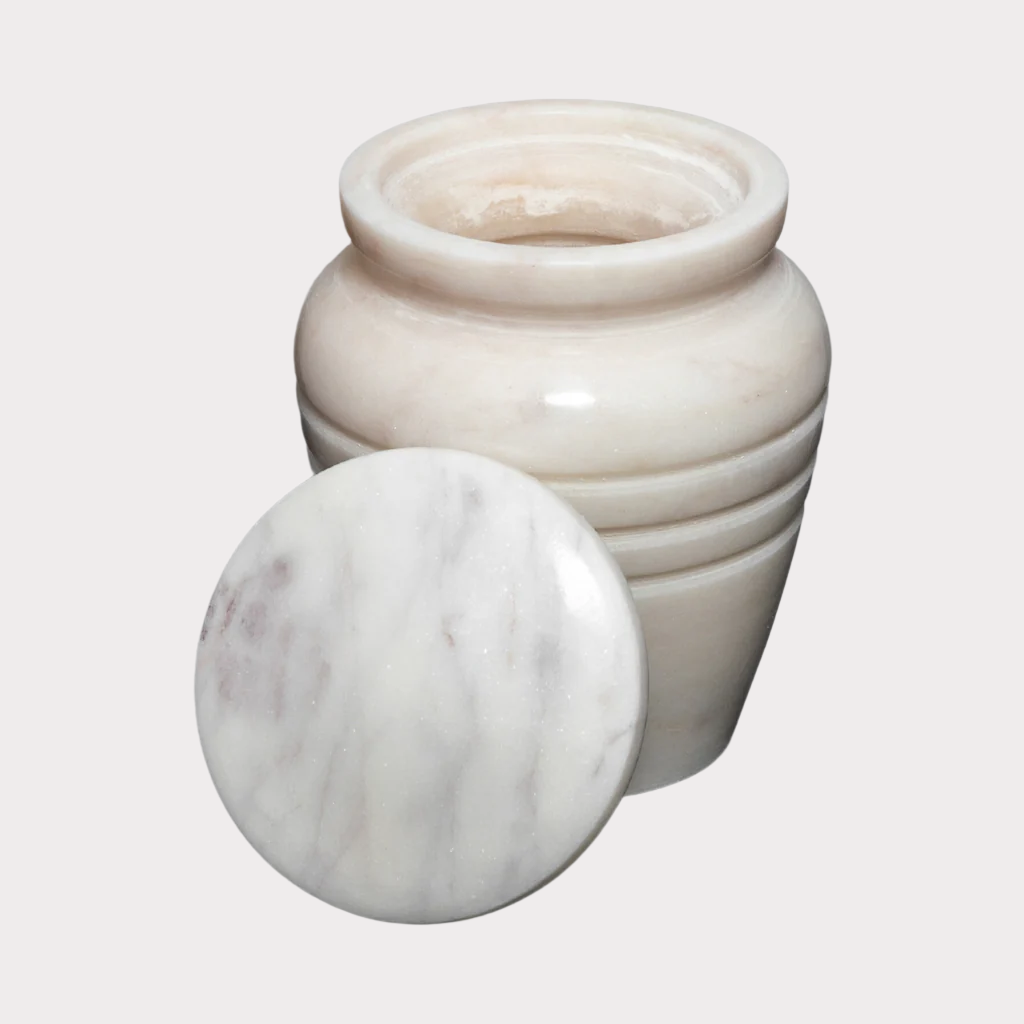 White Marble Keepsake Urn