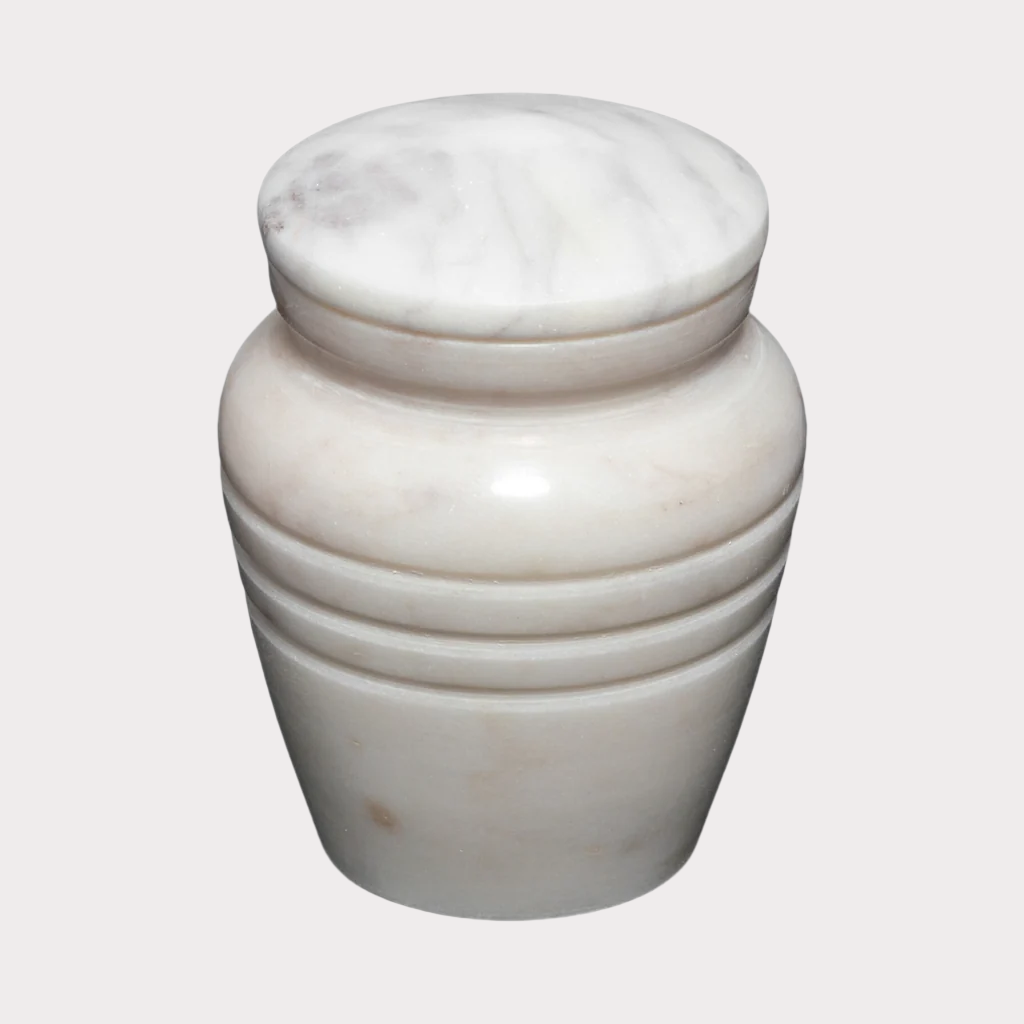 White Marble Keepsake Urn
