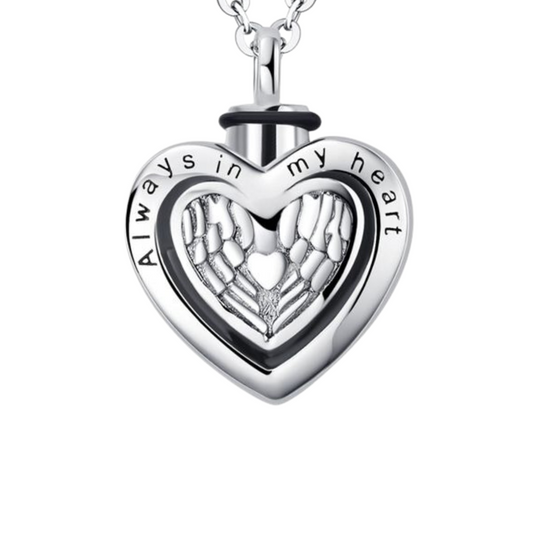 Always In My Heart Cremation Necklace