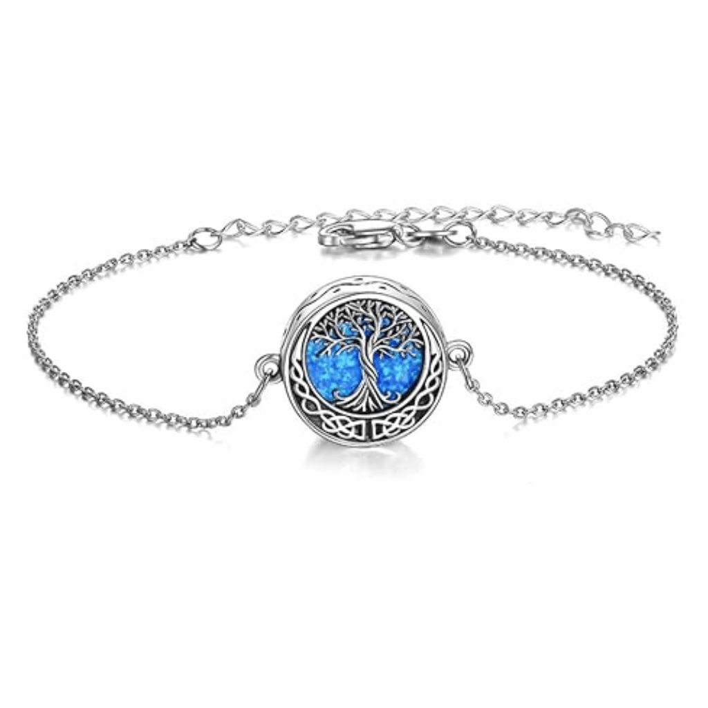 Sapphire Life Tree Cremation Bracelet