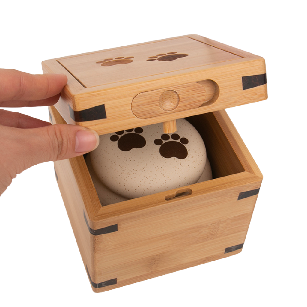 Bamboo Storage Box For Pet Keepsake Urns