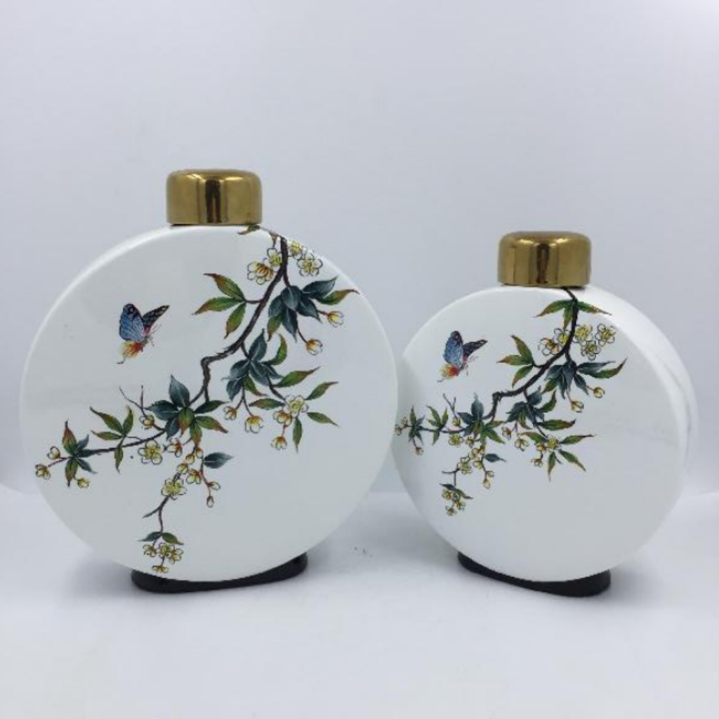 Blossoming Branch Ceramic Cremation Urn