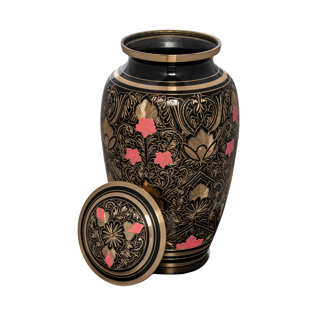 Brass Roses Cremation Urn