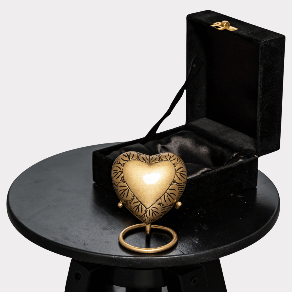 Bronze Heart Keepsake Urn