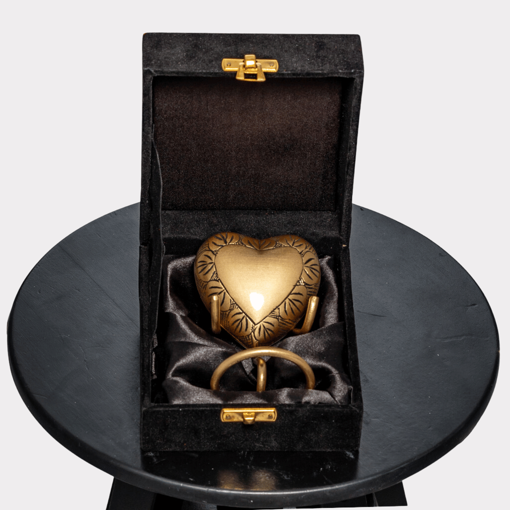 Bronze Heart Keepsake Urn