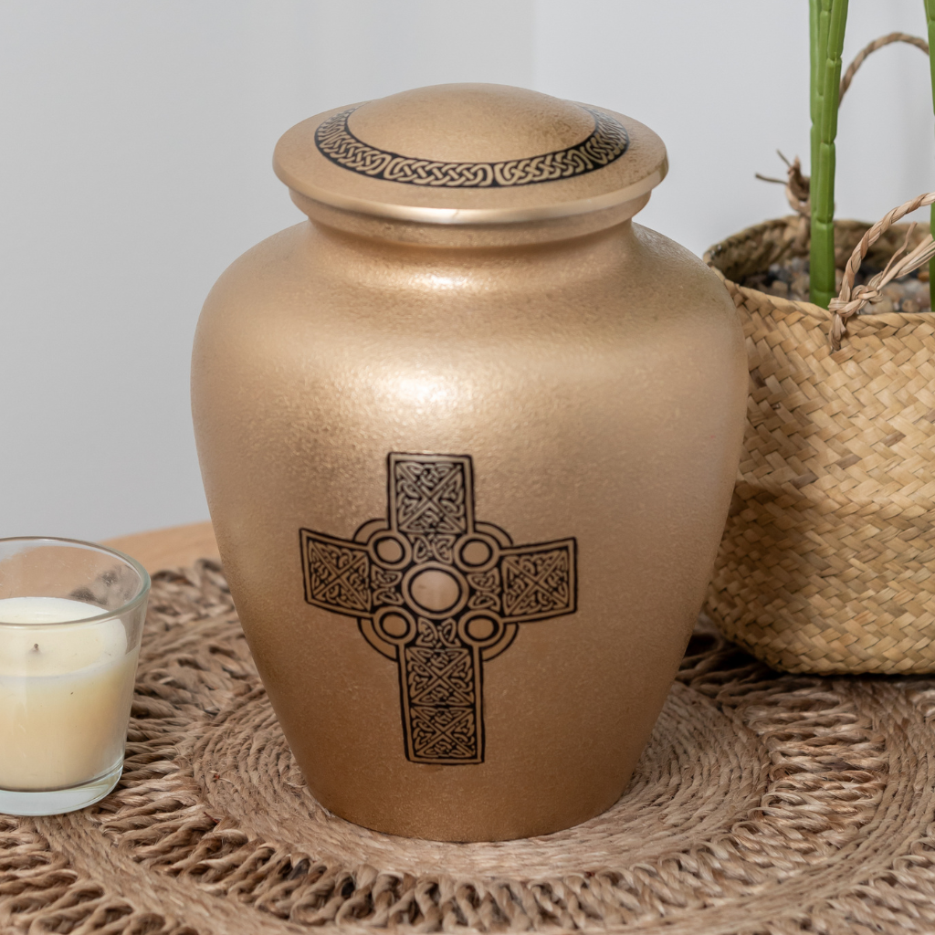 Bronze Cross Cremation Urn