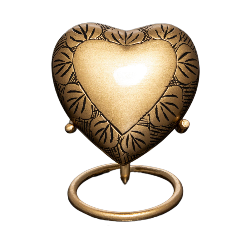 Bronze Heart Keepsake Urn