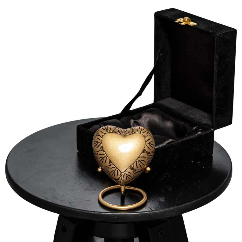 Bronze Heart Keepsake Urn