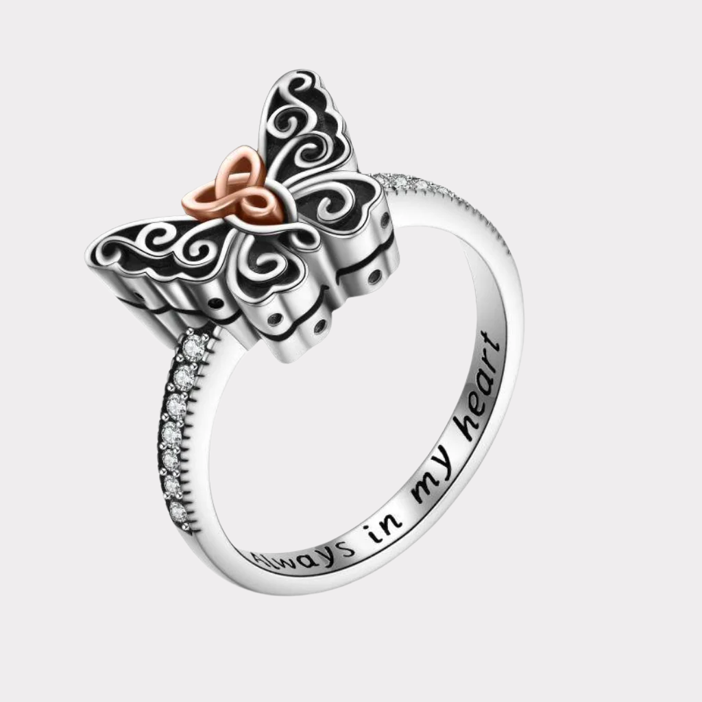 Butterfly Presence Cremation Ring