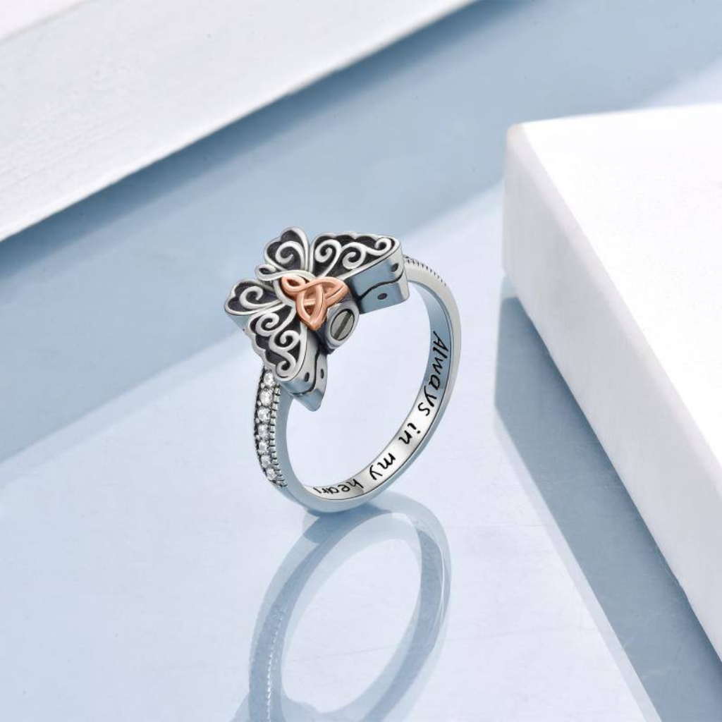 Butterfly Presence Cremation Ring