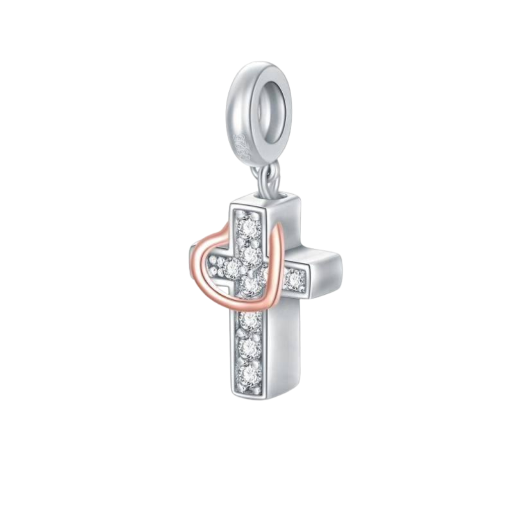 Caring Cross Cremation Charm