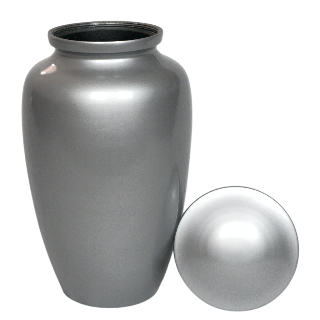 Classic Silver Cremation Urn