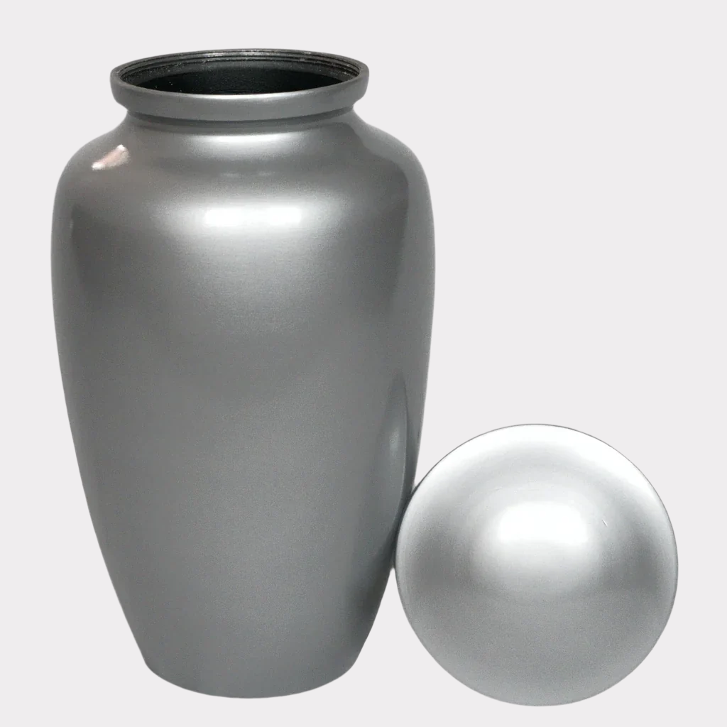 Classic Silver Cremation Urn