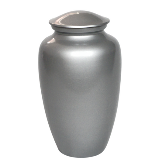 Classic Silver Cremation Urn