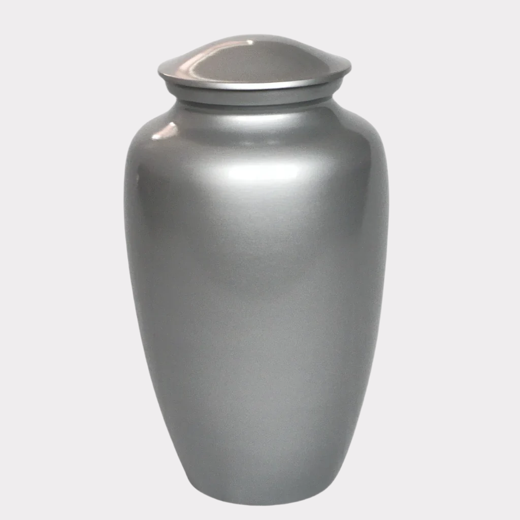 Classic Silver Cremation Urn