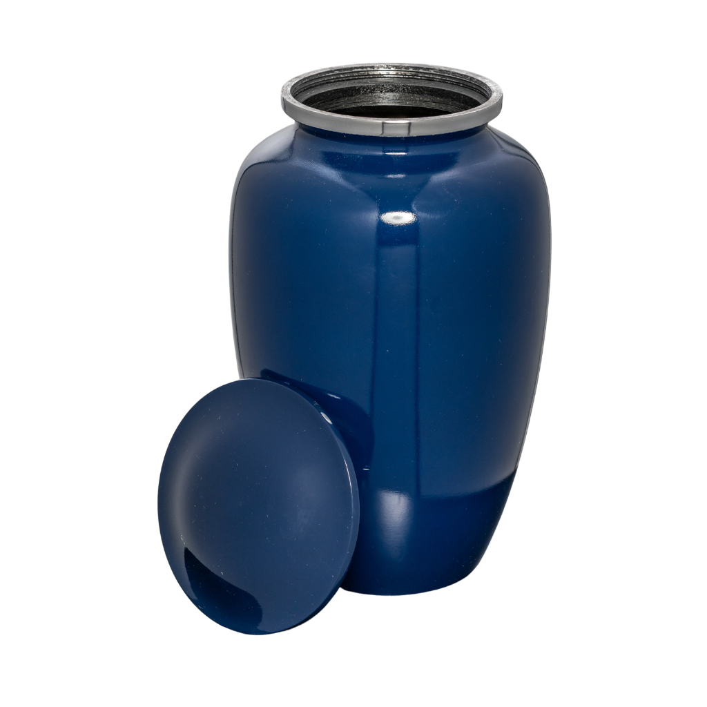 Classic Blue Cremation Urn