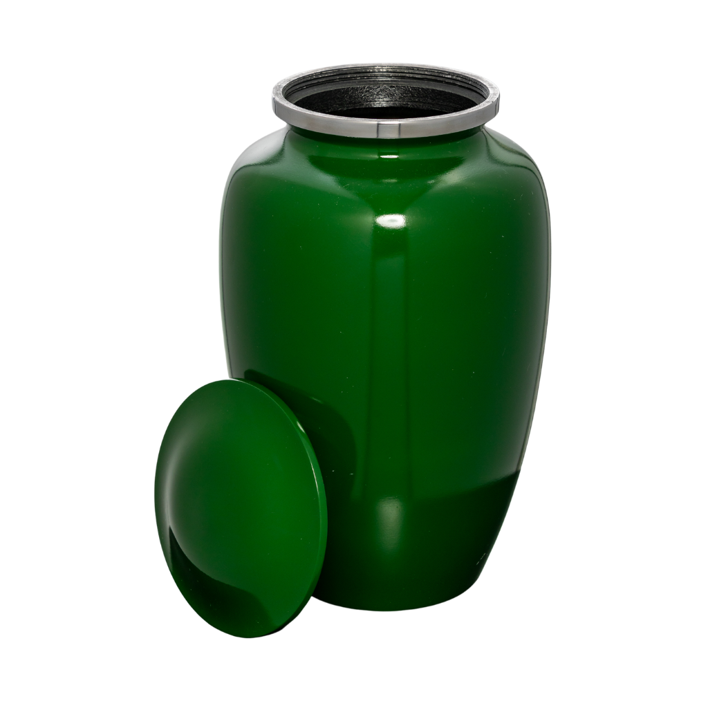 Classic Green Cremation Urn