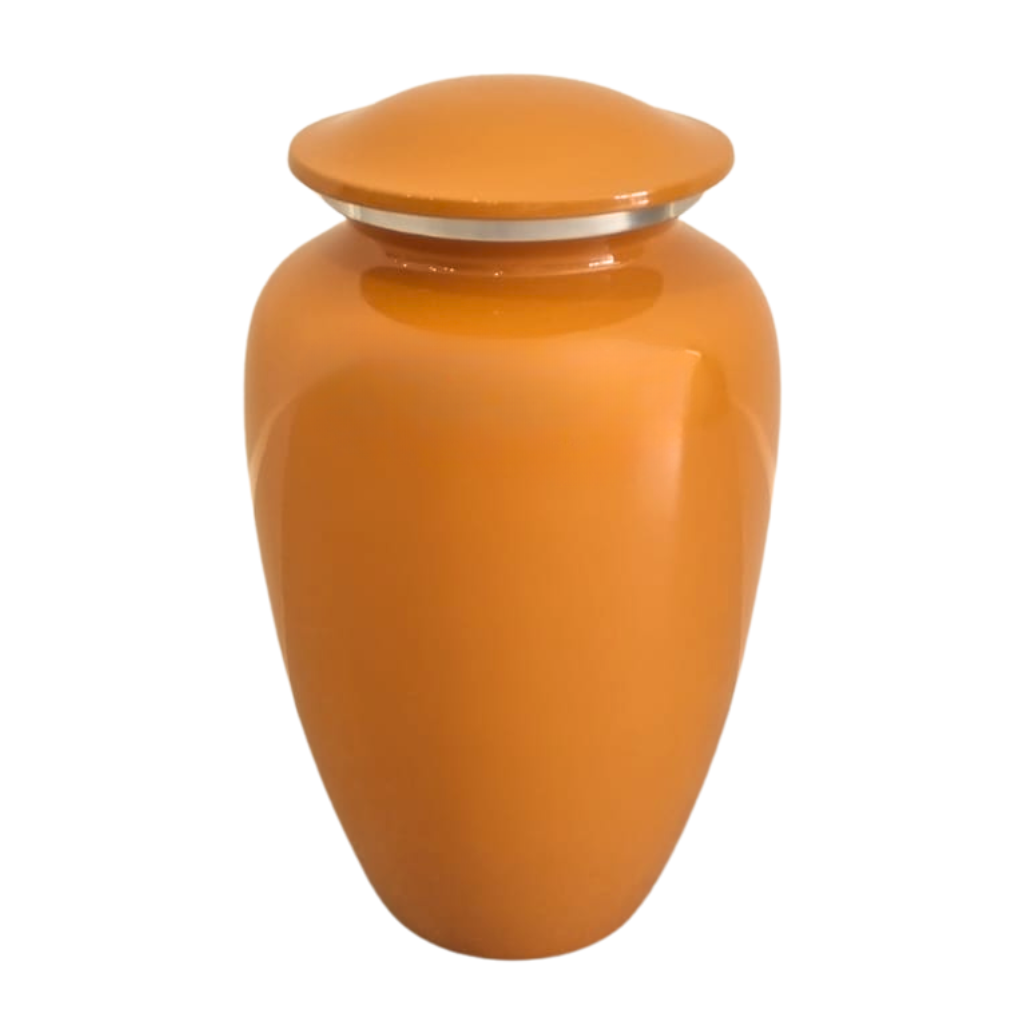 Classic Orange Cremation Urn