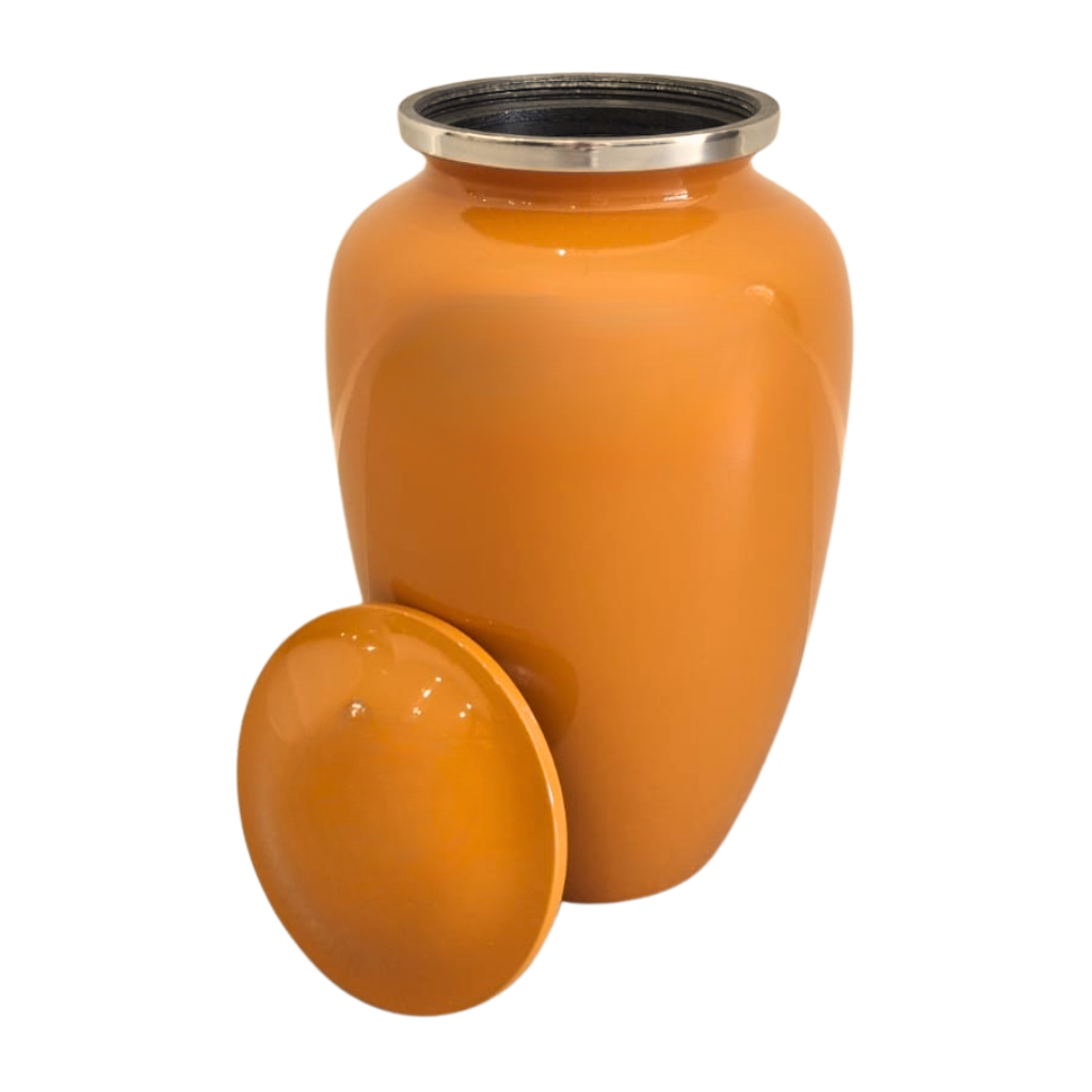 Classic Orange Cremation Urn