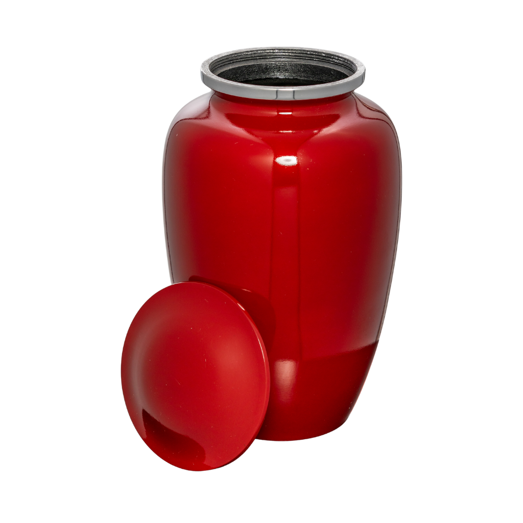 Classic Red Cremation Urn