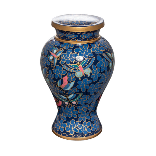 Cloisonné Butterfly Cremation Urn