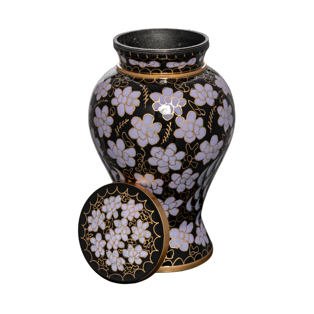 Cloisonné Garden Cremation Urn